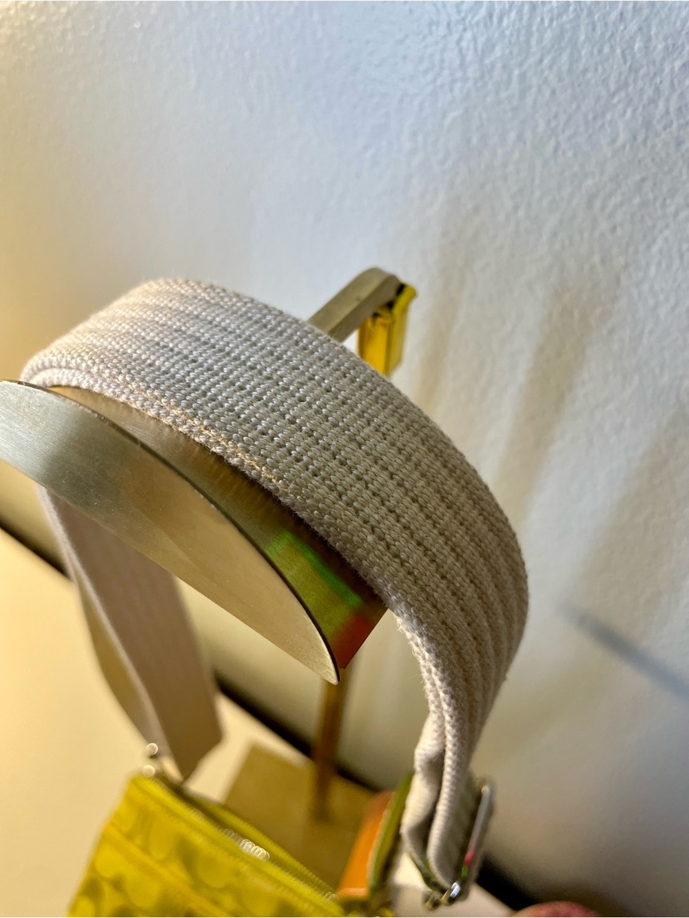 Coach Signature Crossbody Bag Yellow Green - Picture 14 of 15
